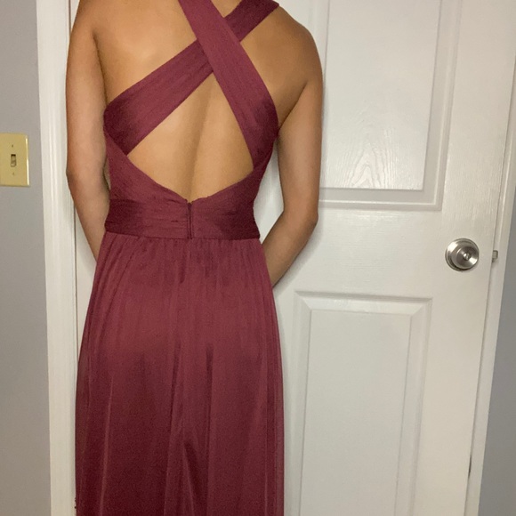 wine colored cocktail dresses